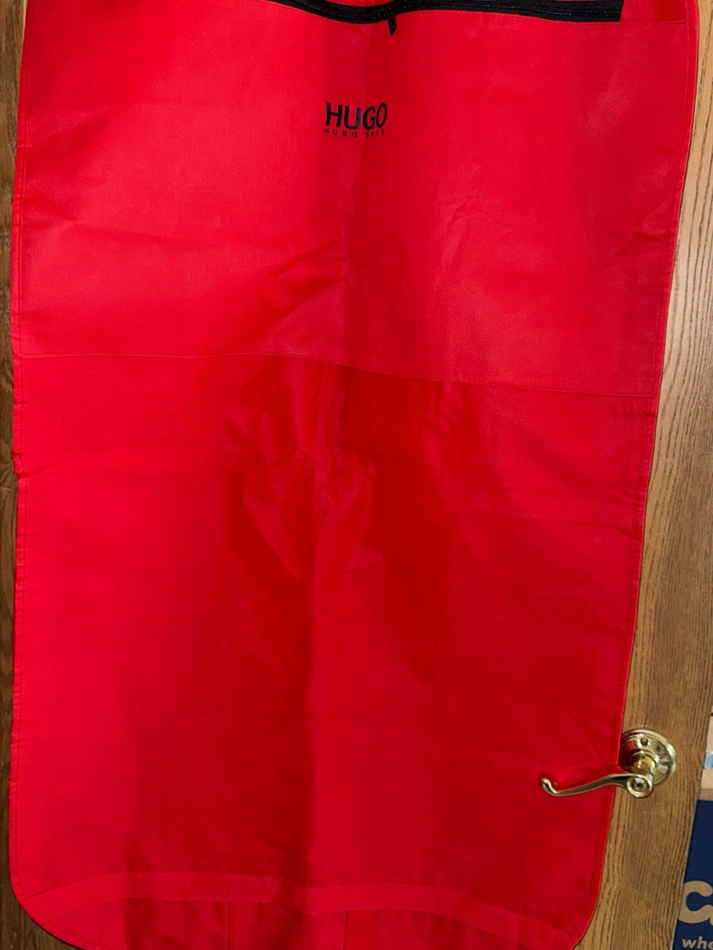 HUGO Red Suit Garment Bag with Black Trim A15